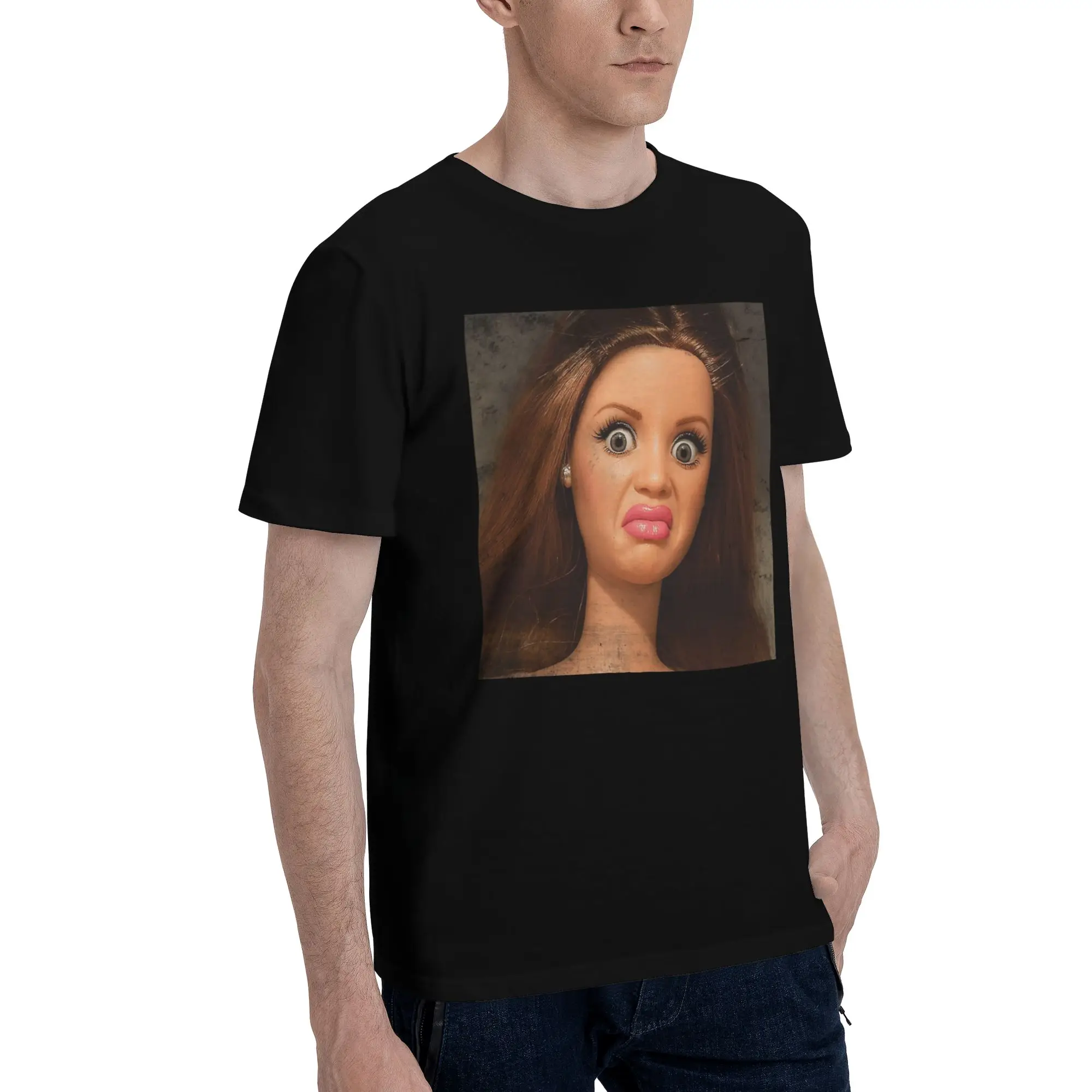 Men Women Printed  Disgusted FACE Meme  Tee T Shirt Cotton  T-shirts Clothing