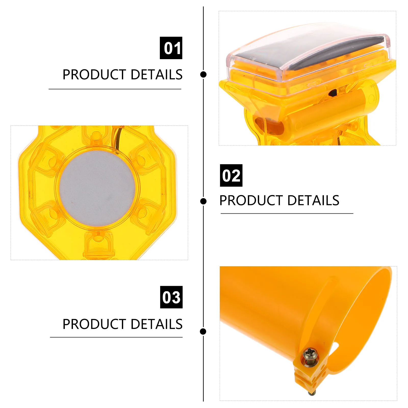 

Dual Sided Solar Strobe Light Rainproof Warning Beacon For Outdoor Indoor Use Traffic Signal Lamp Solar Flashing Light