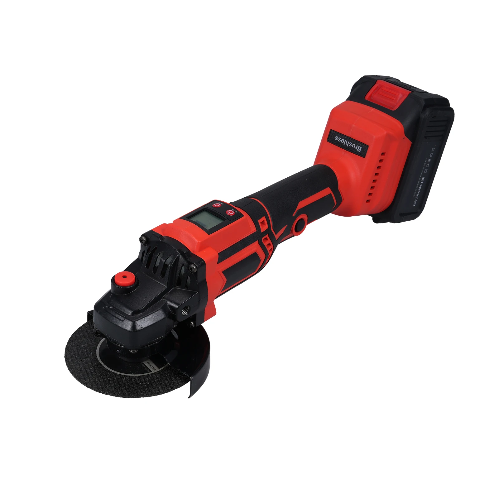 

Cordless Angle Grinder Brushless Angle Grinder 2PCS 21V 4.0Ah Battery Cutting Grinding Polishing Function Self Locking with 10pc