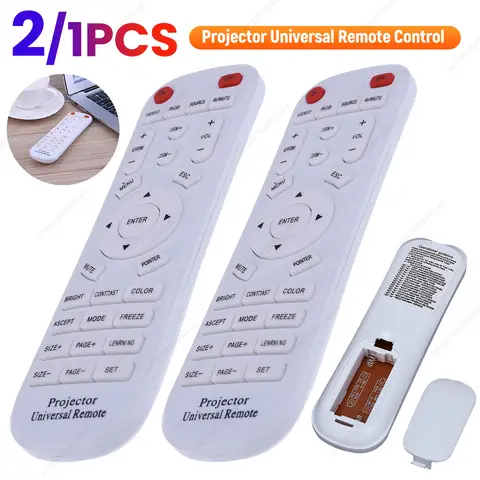 Replacement Projector Remote Control Multifunctional Projector Universal Remote Control Suitable for Most Projector Models