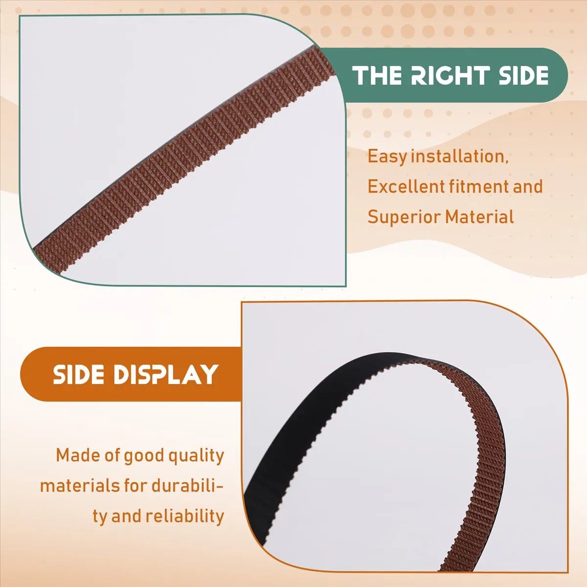 ABGN For V400 Timing Belt for 3D Printers Anti-Skid Wear Non-Slip Synchronous Belt High Quality Timing Belt