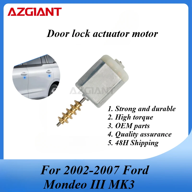 

AZGIANT Car door lock motor for 2002-2007 Ford Mondeo III MK3 Brand new high quality replacement parts metal carbon brush OEM