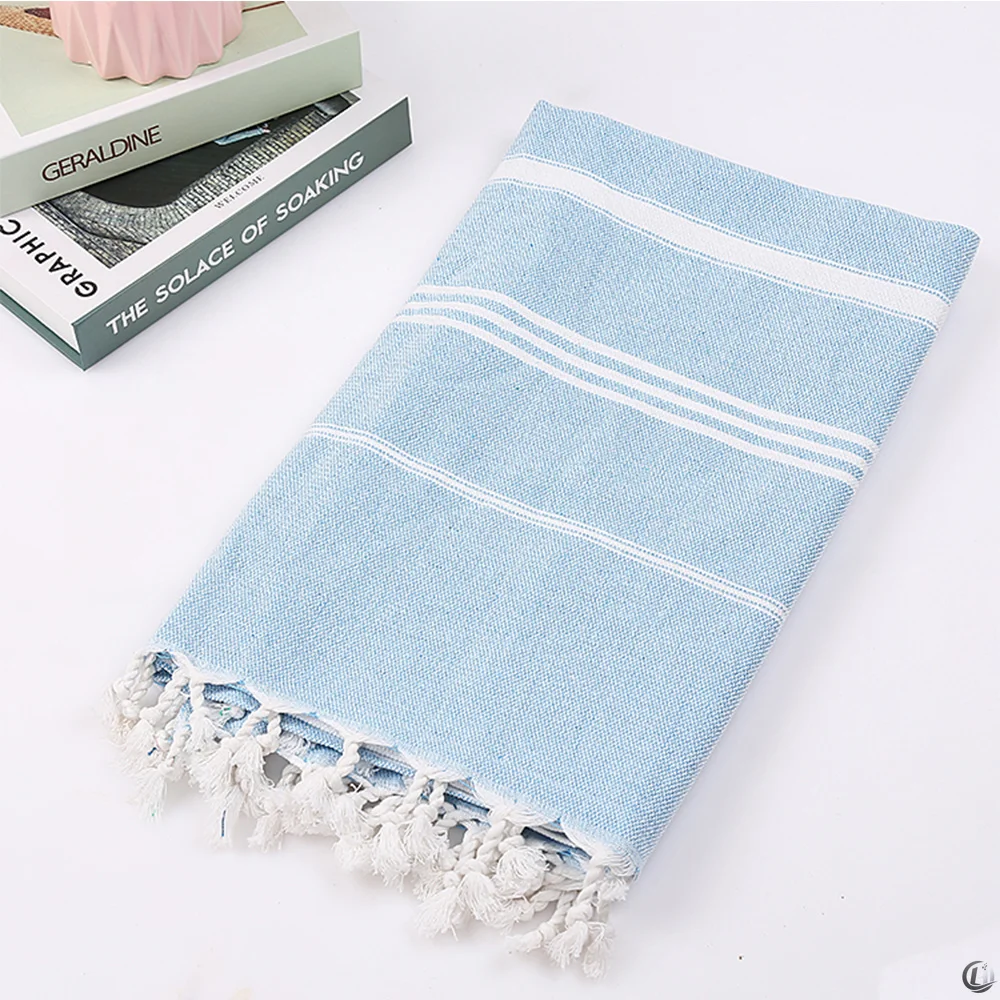 YEUZLI COTTON Large Cotton Bath Towel Turkish Beach Twoel Sauna Girl Design for Men And Women Spa Hammam Gift view 3
