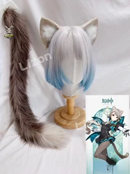 Lynette Ears and Tailb Set Lynette Moving Ears Game Genshin Impact  Lynette Cosplay Halloween Furry Rechargeable Movign Cat Ears