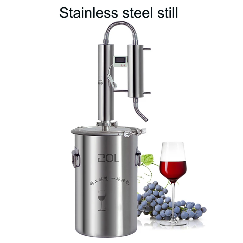 

Stainless Steel Alcohol Distiller Wine Brewing Device Spirits Alcohol Distillation Boiler Essential Oil Extractor Distilling Equ