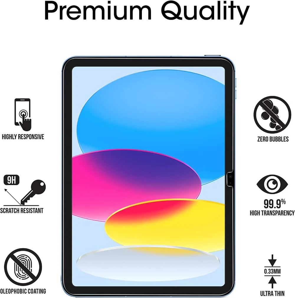 Tempered Glass Protector for Chuwi HiPad XPRO Max Hi10 Air Pro Hi10X Hi10XR Screen Protectors Scratch Proof HD Protective Films