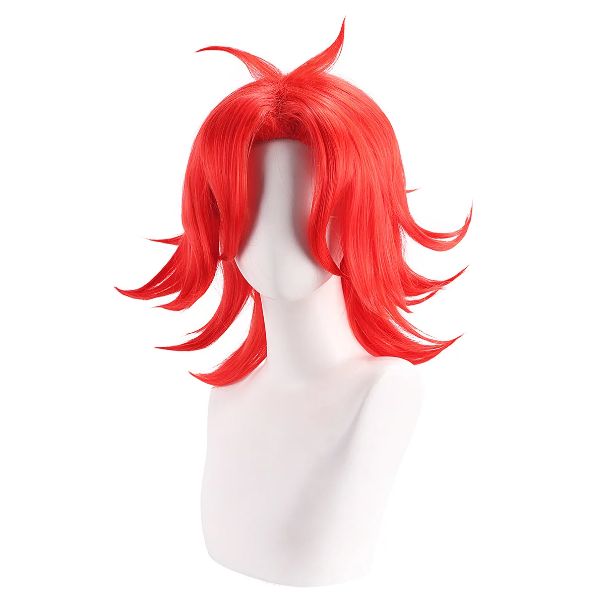 Hazbin Niffty Cosplay perruque cheveux rouge vif Anime Costume perruque de fête