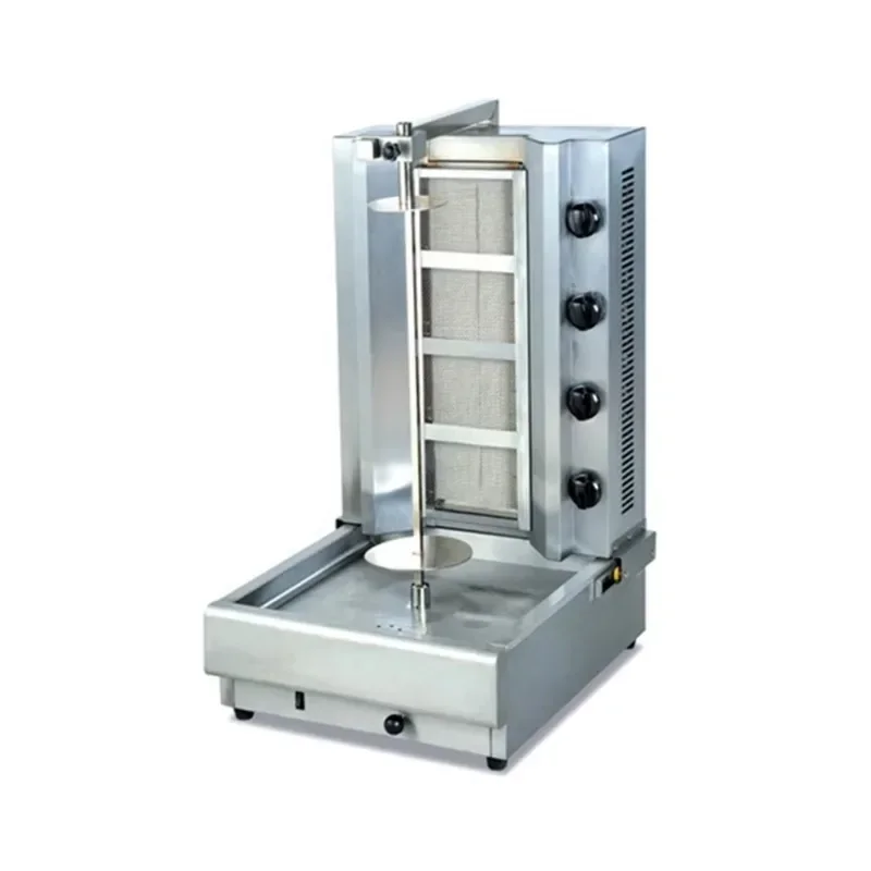 4 burners Benchtop meat making machine Kebab making gas chicken