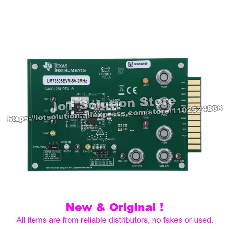 LM73605EVM-5V-2MHZ LM73605 Synchronous Step-Down Converter Evaluation Module LM73605EVM 5V 2MHZ
