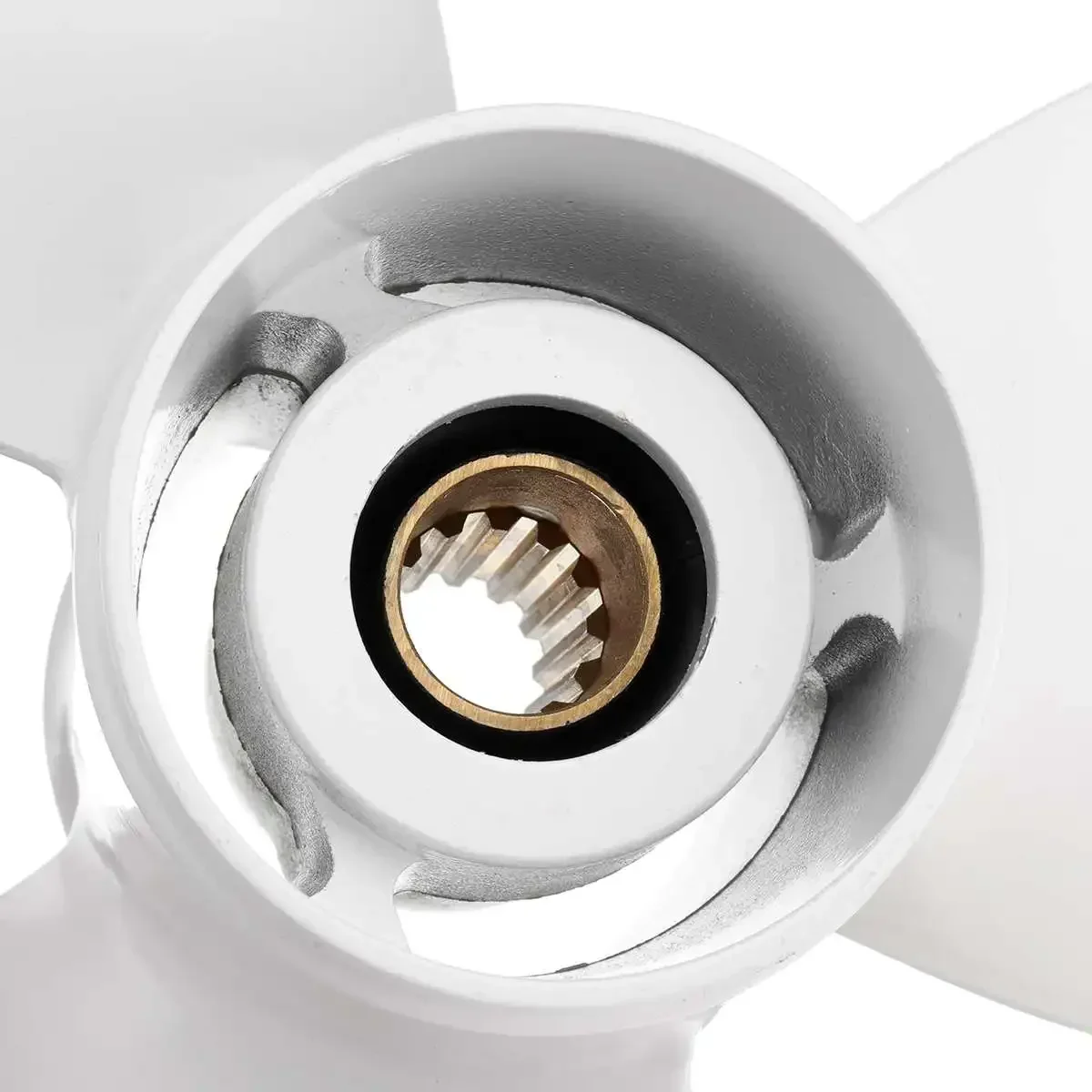 3 Blade Aluminum Outboard Propeller 11 1/4x14 13 Spline Fit Yamaha 25-60HP White Marine OE 663-45958-01-EL Replacement