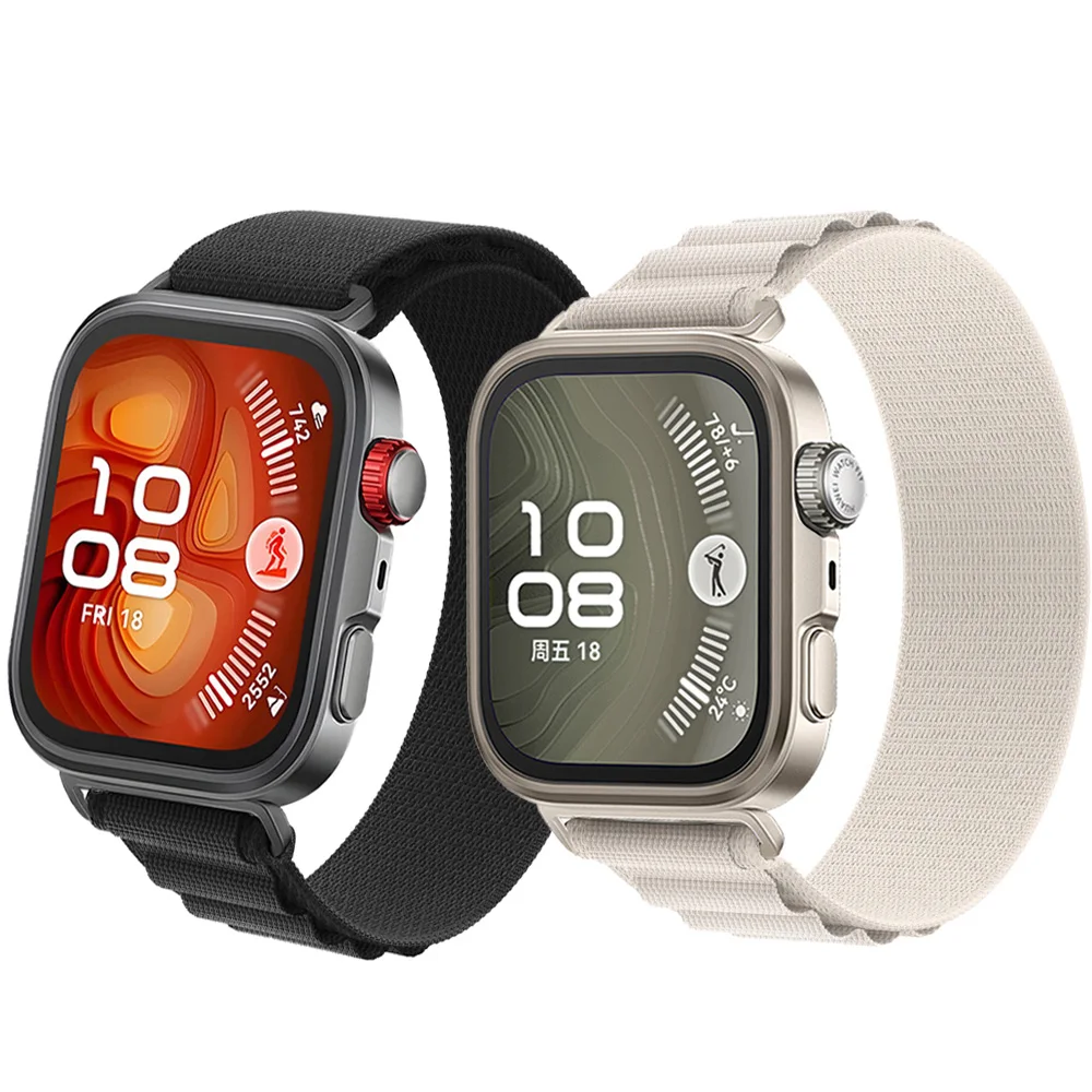 Cinturino ad anello alpino per Huawei Watch Fit 4/fit 4pro cinturino sportivo in nylon traspirante Correa per cinturini Huawei Fit 3/fit 2