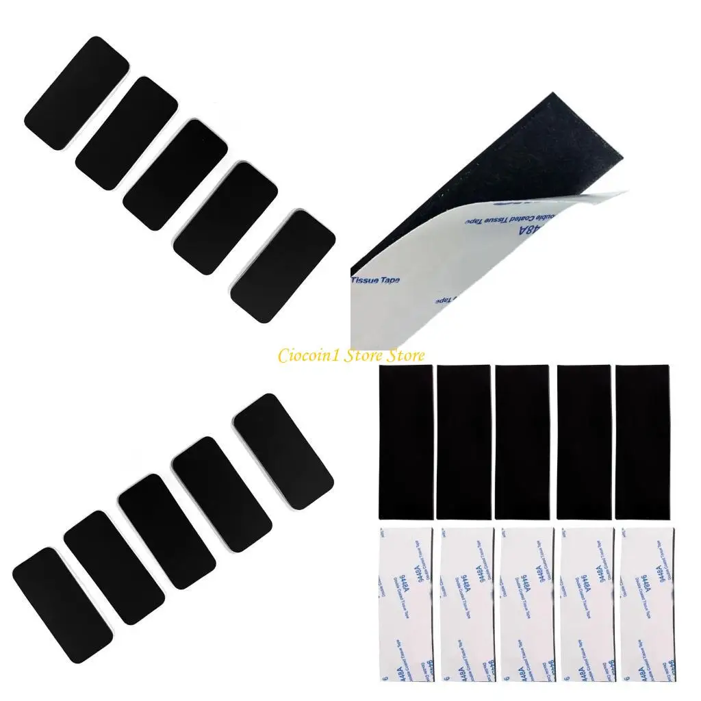 Silikon-Antirutschmatte mit selbstklebender Rückseite für Drohnenbatterien, 70 x 30 x 2 mm, hochtemperaturbeständig