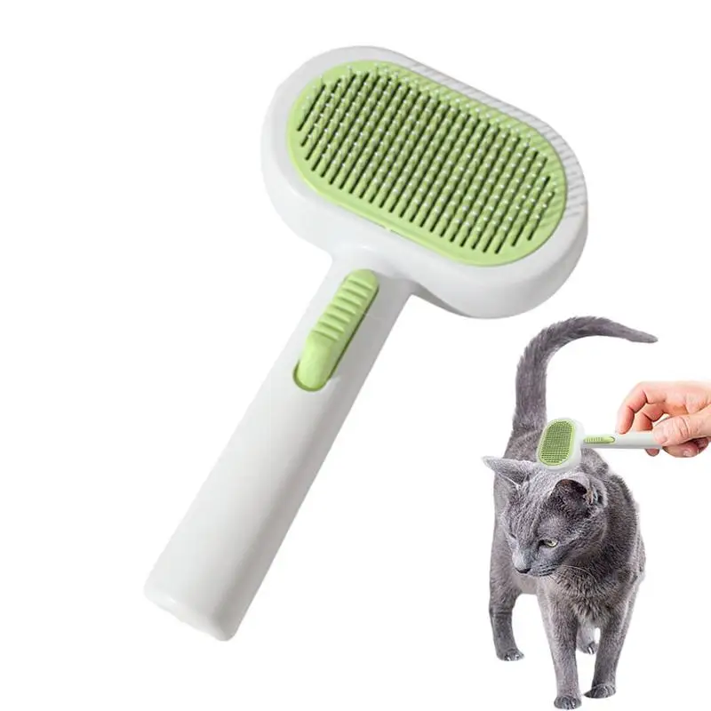 Pet Grooming Comb Quick Cleaning Brush Dog Comb With Teeth Multifunctional Pet Brush Supplies Dog Shredding Brush For Shedding