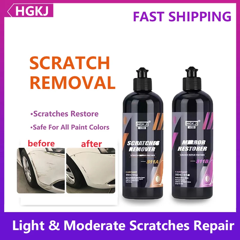 

HGKJ S11 Car Scratch Removal Liquid Wax Polishing Paste Paint Care Auto Detailing Cars Body Compound Anti-scratch Cleaning Kit