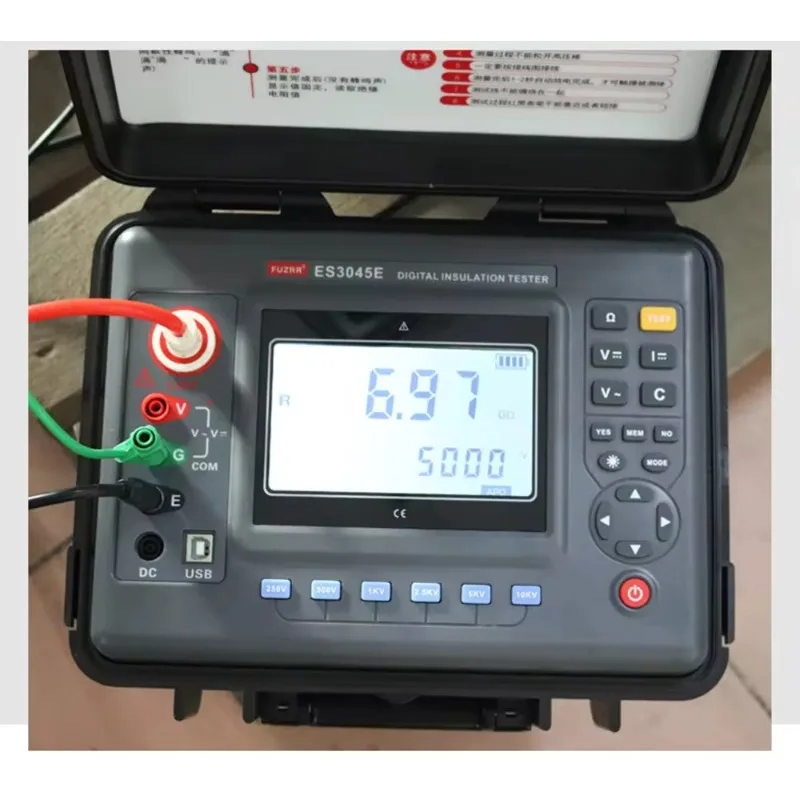 ES3045 Digital Insulation Resistance Meter Megohmmeter 5 KV10kV15kV Megometro Digital Insulation Test Insulation Tester