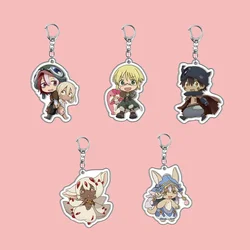 Anime Acrylic Keychain- Made in Abyss Cartoon Character Pendant, Suitable for Bags and Keys,cosplay gifts Perfect Gift for Fans
