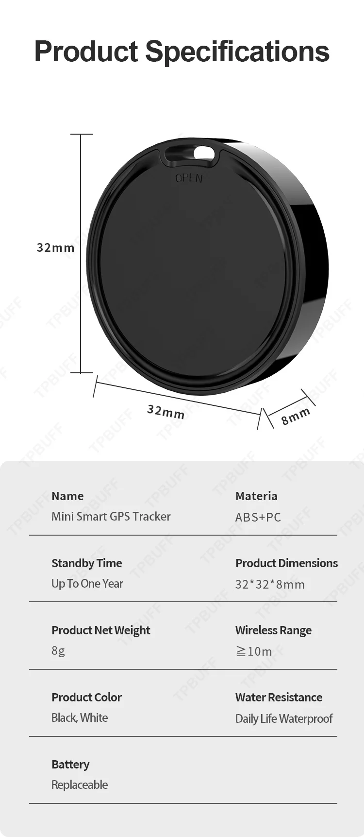 Google Find My Mini GPS-Tracker Smart Tag Android Airtag Auto-Tracker Tag Locator Google Find My GPS für Motorrad GPS-Tracker – Detail 5