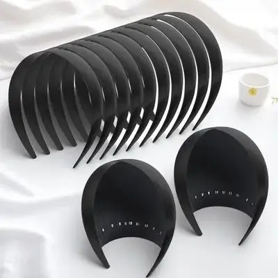 

12Pcs Blank Hairband No Teeth Plain Headband Classic Color DIY Headband Material Perfect for Hair Accessories DIY Use