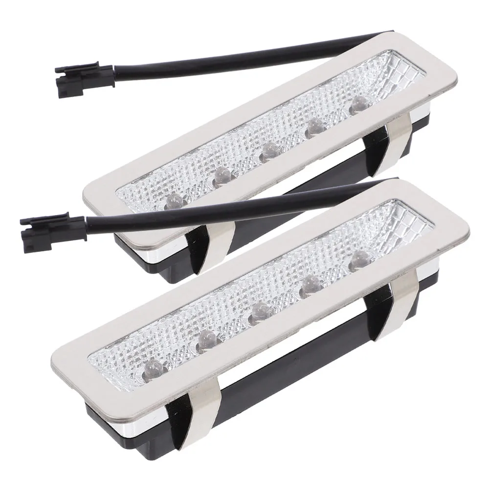 

2PCS LED Range Hood Light Bulb Silver Socket Kitchen Appliance Longlasting Durable Bright Illumination Suitable Most Hoods