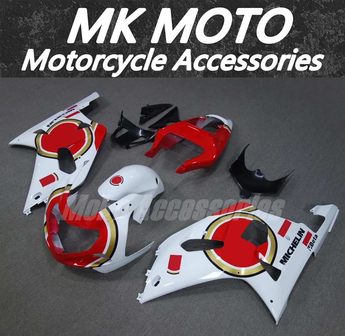 Motorcycle Fairings Kit Fit For gsxr600/750 2001 2002 2003 Bodywork Set High Quality ABS New Injection Red White