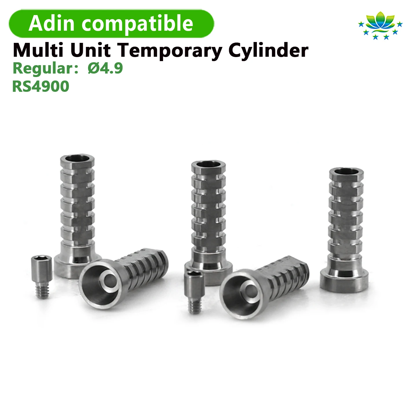 Adin Multi Unit Temporary Abutment Titanium Cylinder for Dental Implant Bridge Lab OEM ODM Customized Solutions 24Hr Fast Ship