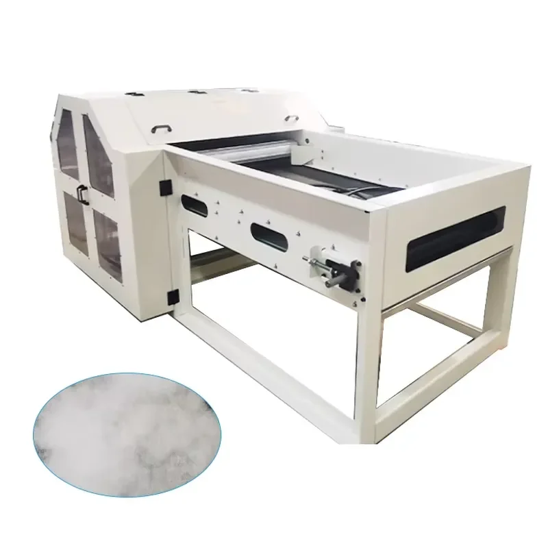 Mini Polyester Fiber Cotton Sheep Wool Wastes Recycling Opening Carding Machine for Cotton