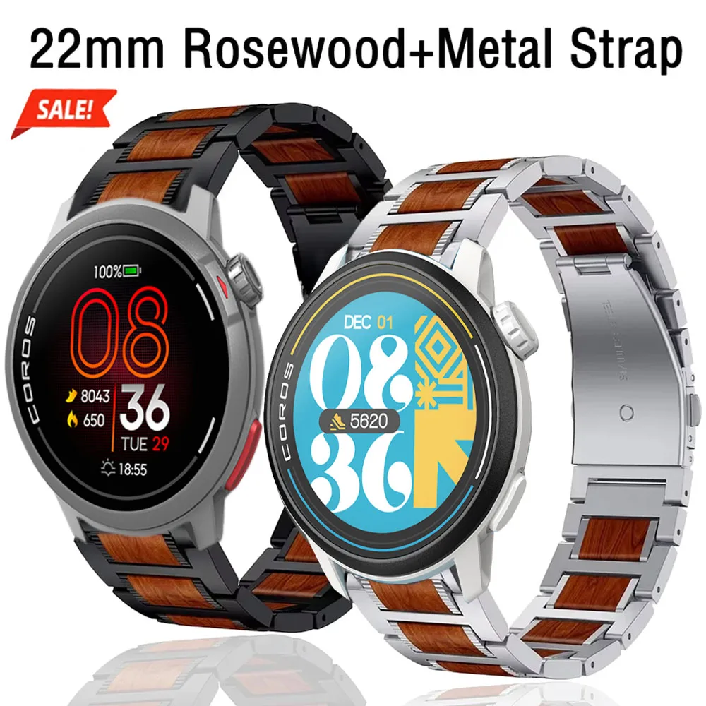 22 مللي متر حزام خشب الورد المعدني لساعة CMF 3-2-1 Pro Suunto Ocean/Run/Vertical 2-1 رائعة موضة الفرقة COROS APEX 4 42 مللي متر Correa #1