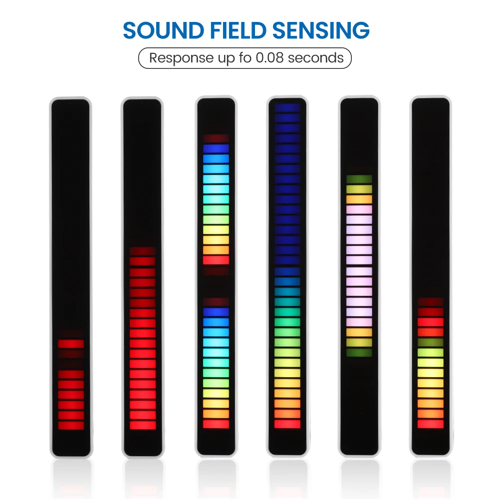 AIYIMA-الذكية RGB بيك اب أضواء ، LED مصباح ، APP التحكم ، مكبر للصوت ، VU متر ، الصوت ، الموسيقى ، إيقاع ، أضواء للسيارة ، الألعاب ، التلفزيون ، ديكورا