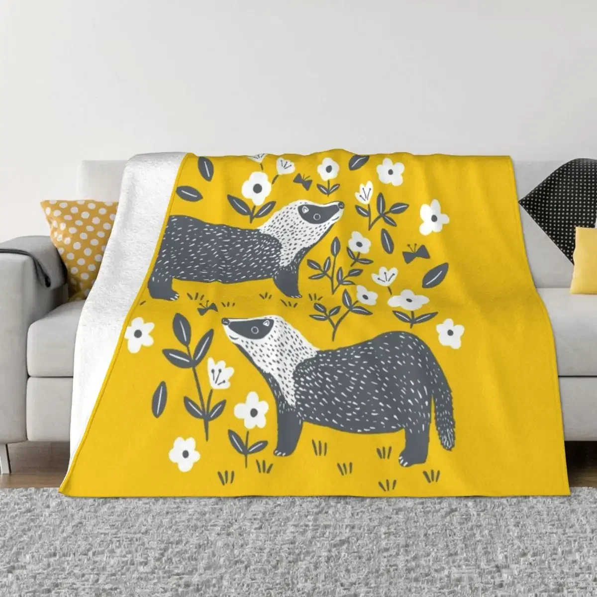 

Badgers Throw Blanket Polar Beautifuls Blankets