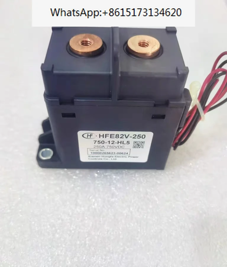 

New energy high-voltage DC contactor HFE82V-250 750-12-HL5 coil 12V contact 250A