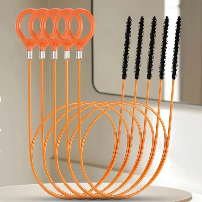 1/3-teiliges Abflussreinigungs-Set: Entfernt Haare & Verstopfungen für Waschbecken, Bad, Küchenabfluss, Badewanne und Duschsieb – Schlangenförmiger Abflussreiniger – Detail 2