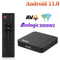 Original Tanix W2 Android 11 TV Box Amlogic S905W2 2G/16G AV1 BT TV BOX Dual Wifi 4G&5G 4K HD Set Top Box 4G/64G Media Player