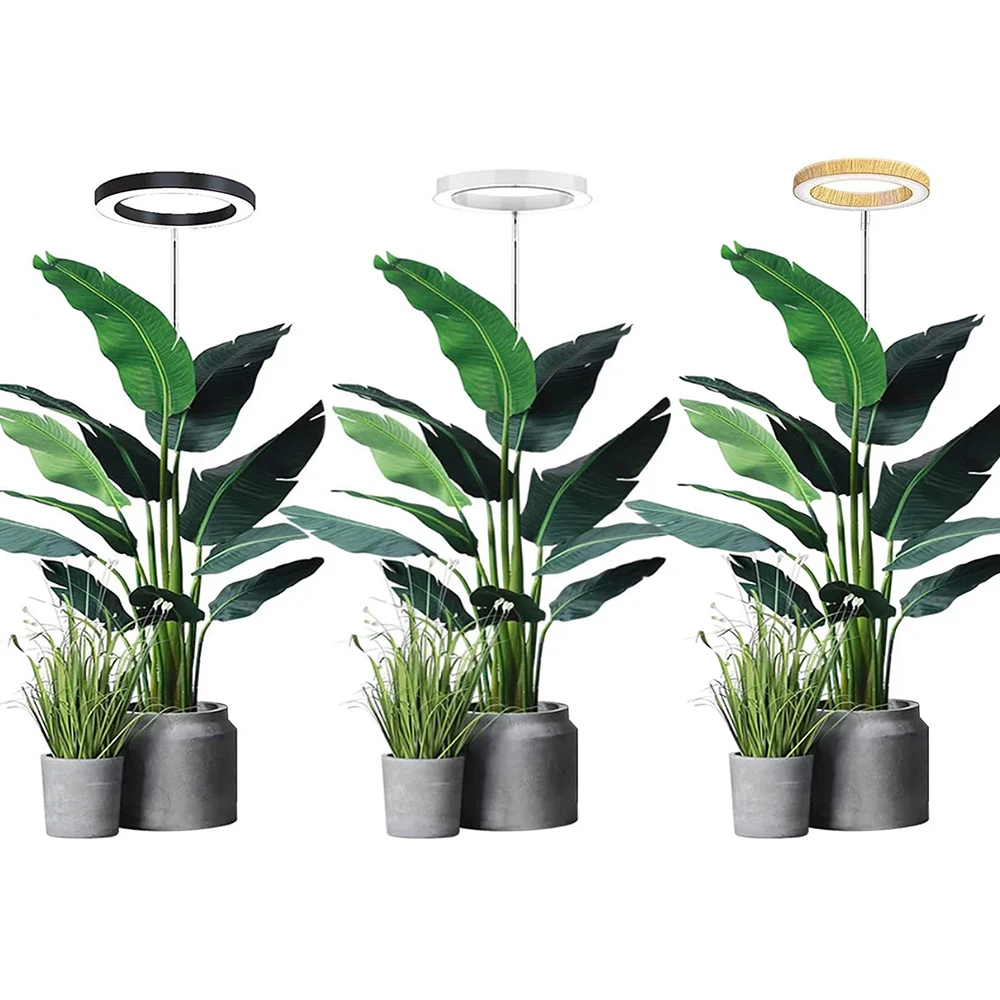 

Plant Grow Light, LED Growing Light Full Spectrum for Indoor Plants,Height Adjustable, Automatic Timer, 5V Low Safe Voltage