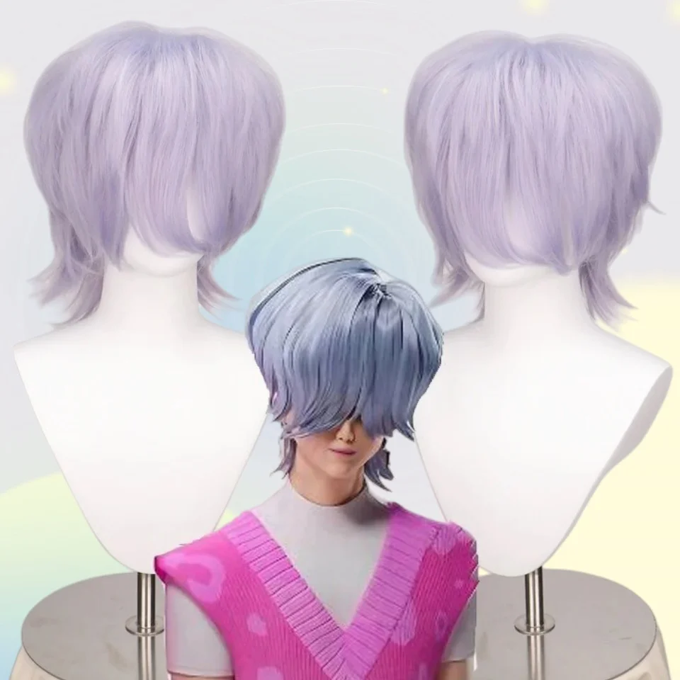 Parrucca cosplay misteriosa Saja Boys di alta qualità Kpop Demon Hunters Cosplay parrucche sintetiche resistenti al calore per film anime