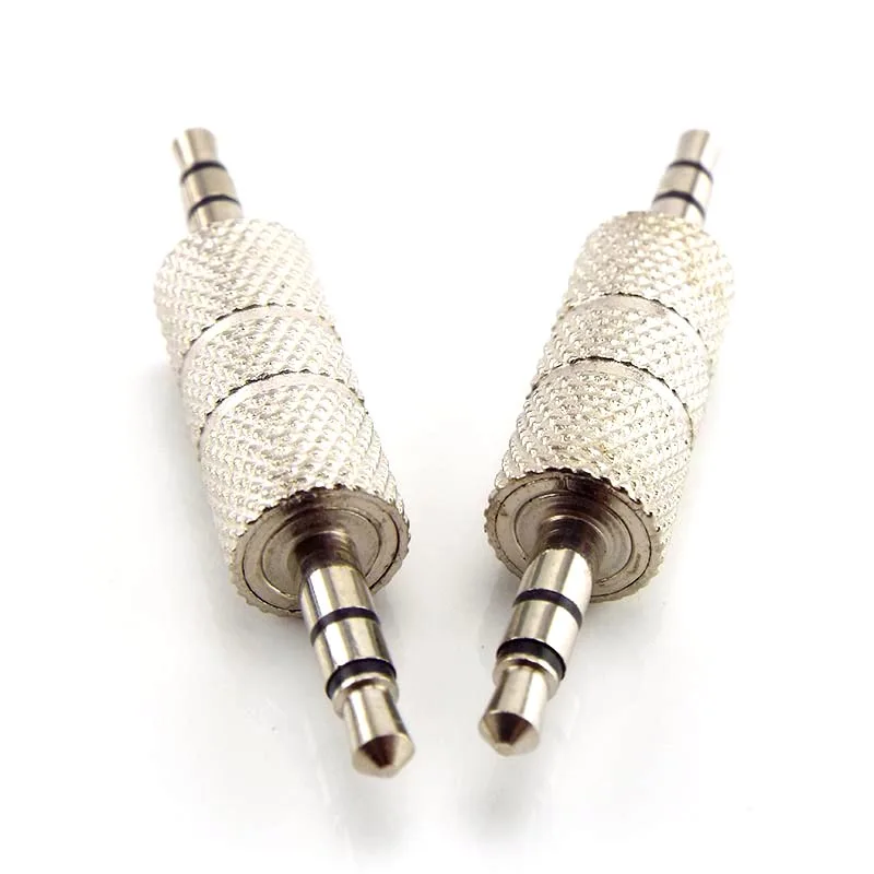 Connector 3.5Mm Jack Naar Jack Straight Adapter Echte Audio Connector 3.5Mm 3-polige Oortelefoon Plug Extended Draad