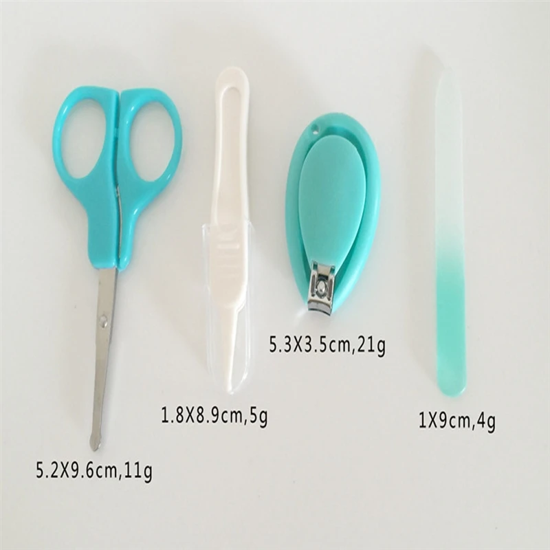 Newborn Baby Nail Scissors Baby Nail Care Tools Kids Safety Portable Nail Scissors Trimmer Tweezers with Box Kids Nail Art Set