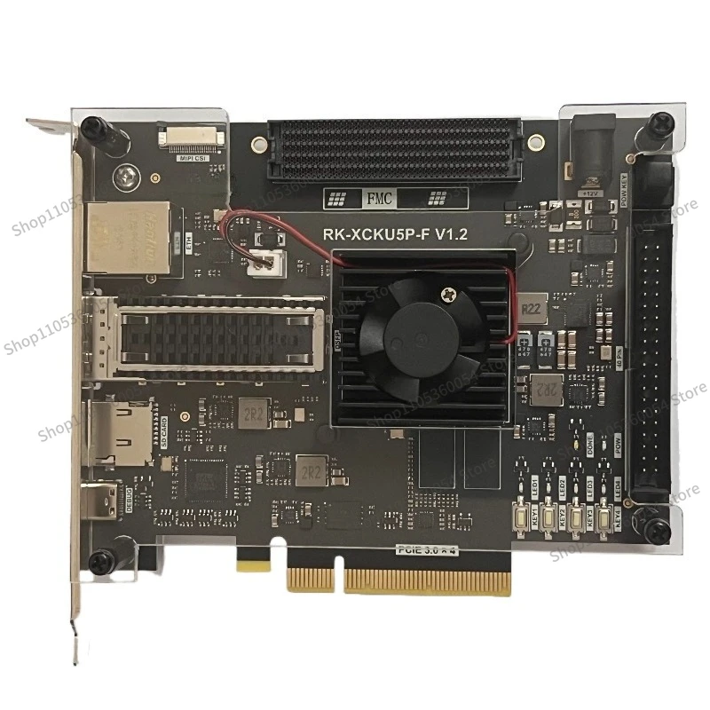 For KU5P Development Board FPGA Development Board XCKU5P FMC HPC QSFP28 100G Optical Port PCIE3.0