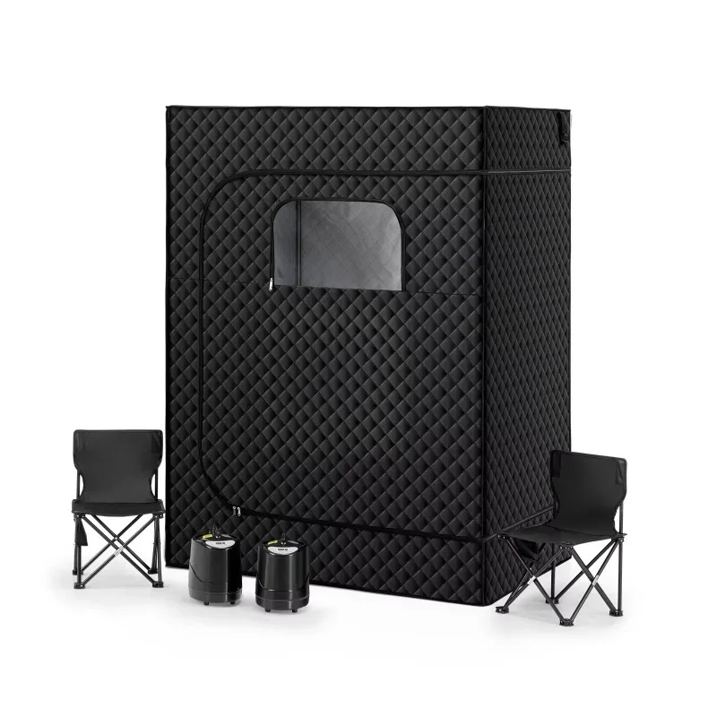 

2 Person Steam Sauna Tent Sauna Kit Therapy Wet Sweating Sauna Portable Box with Led Light