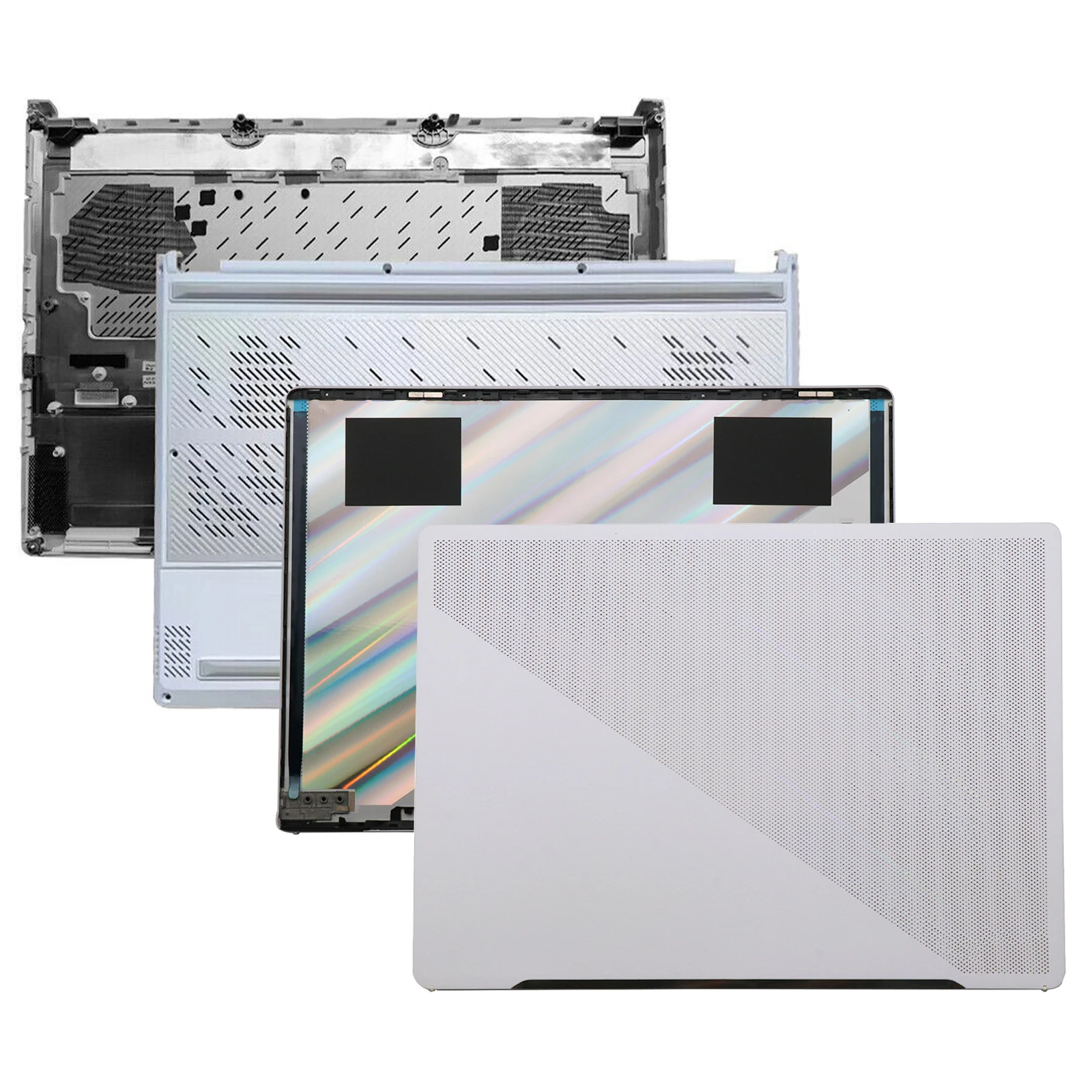 Replacement LCD Back Cover Lid / Bottom Base for ASUS ROG Zephyrus G14 GA402 GA402R GA402N GA402X Laptop White
