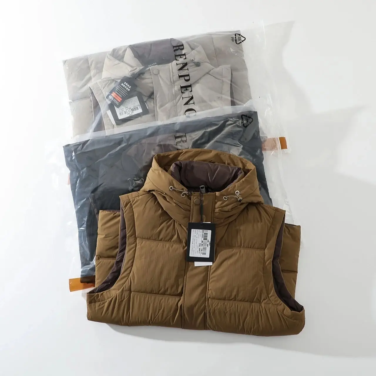 

Пуховый жилет для мужчин, повседневный теплый жилет с капюшоном, осень-зима, модная подставка, цвет застежки-молния