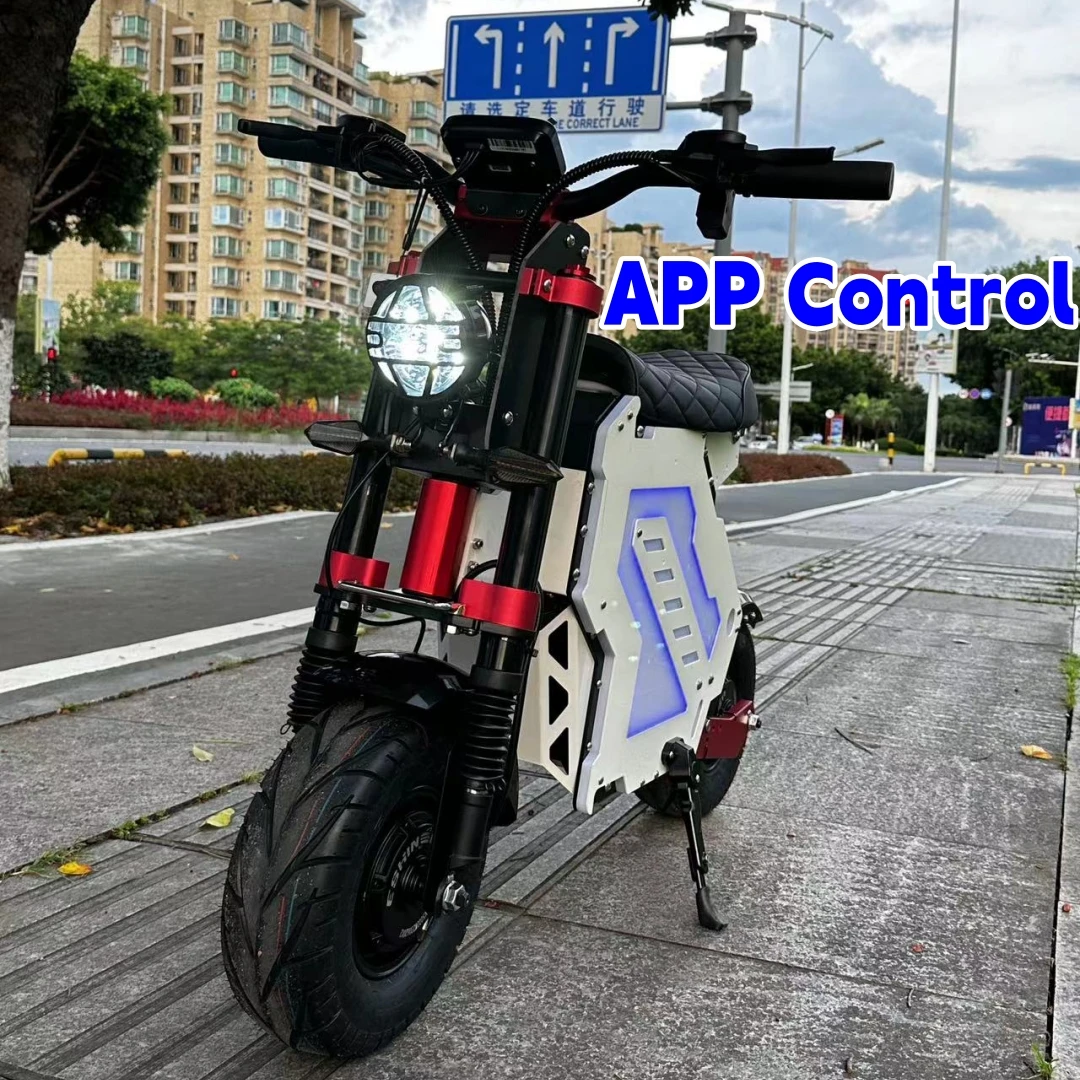 

Eshiner Molo 5 Fast Electric Scooter 52V 60V 72V 5000W 7000W 10000W Adult 2 Seater Off Road Tire E Scooters With App Control