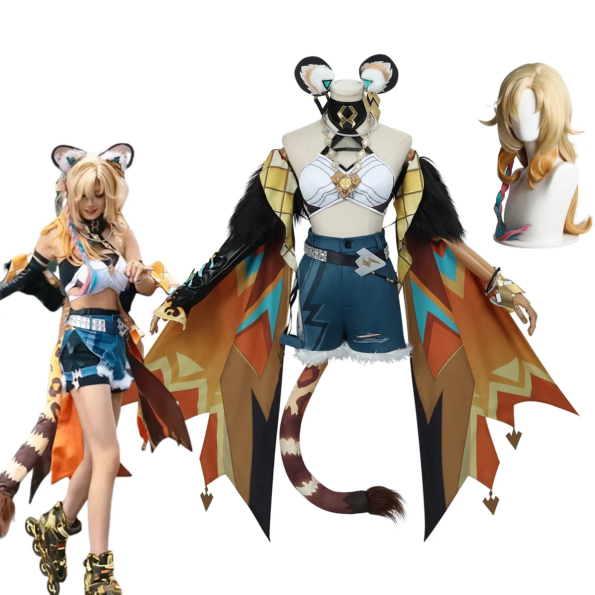 

Xilonen Cosplay Costume Game Genshin Impact Xilonen Costume wig Full Sets Outfit Uniform Anime Role Play Carnival Prop Suits