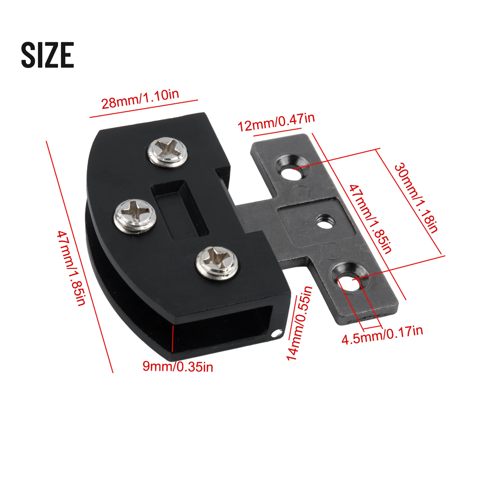 

Reliable Zinc Alloy Clamp Hinge Designed for Glass Display Cabinets and Doors Features a Non Opening Mechanism and Screws