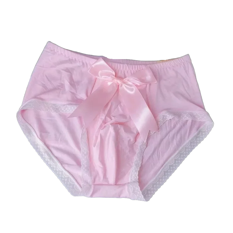 

Мужские кружевные трусы-стринги с бантом, розовые, для живых выступлений, танцев, сексуальные костюмы для диджеев, клубов, баров, частных вечеринок. Harajuku BF