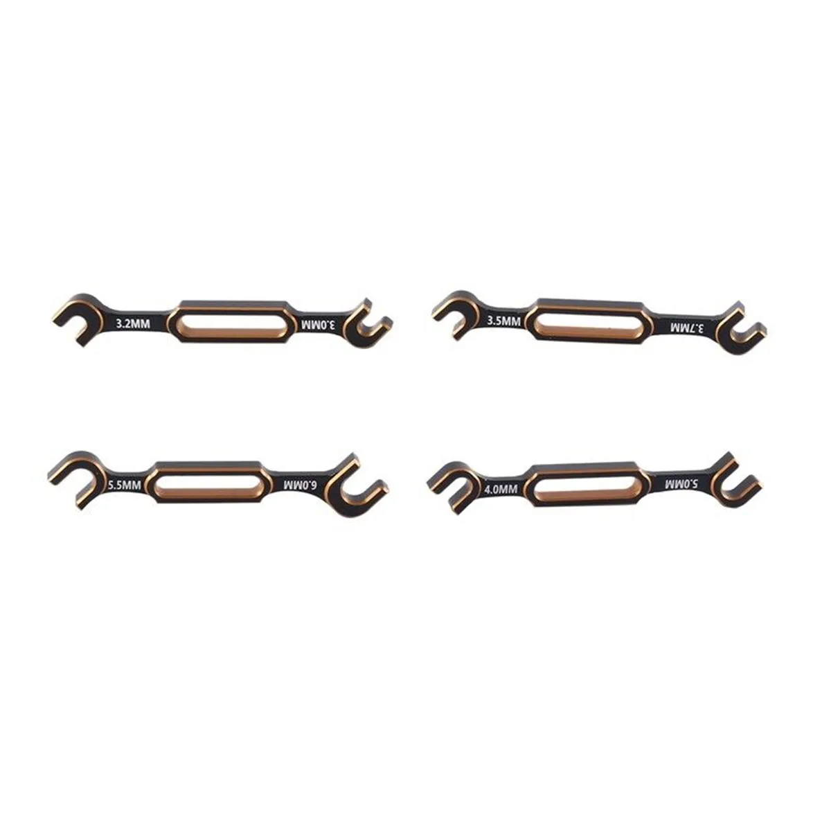 4Pcs Metal Wrench 3/3.2/3.5/3.7/4/5/5.5/6mm Turnbuckle Ball End Joint Remover Repair Tools For RC Car Accessories