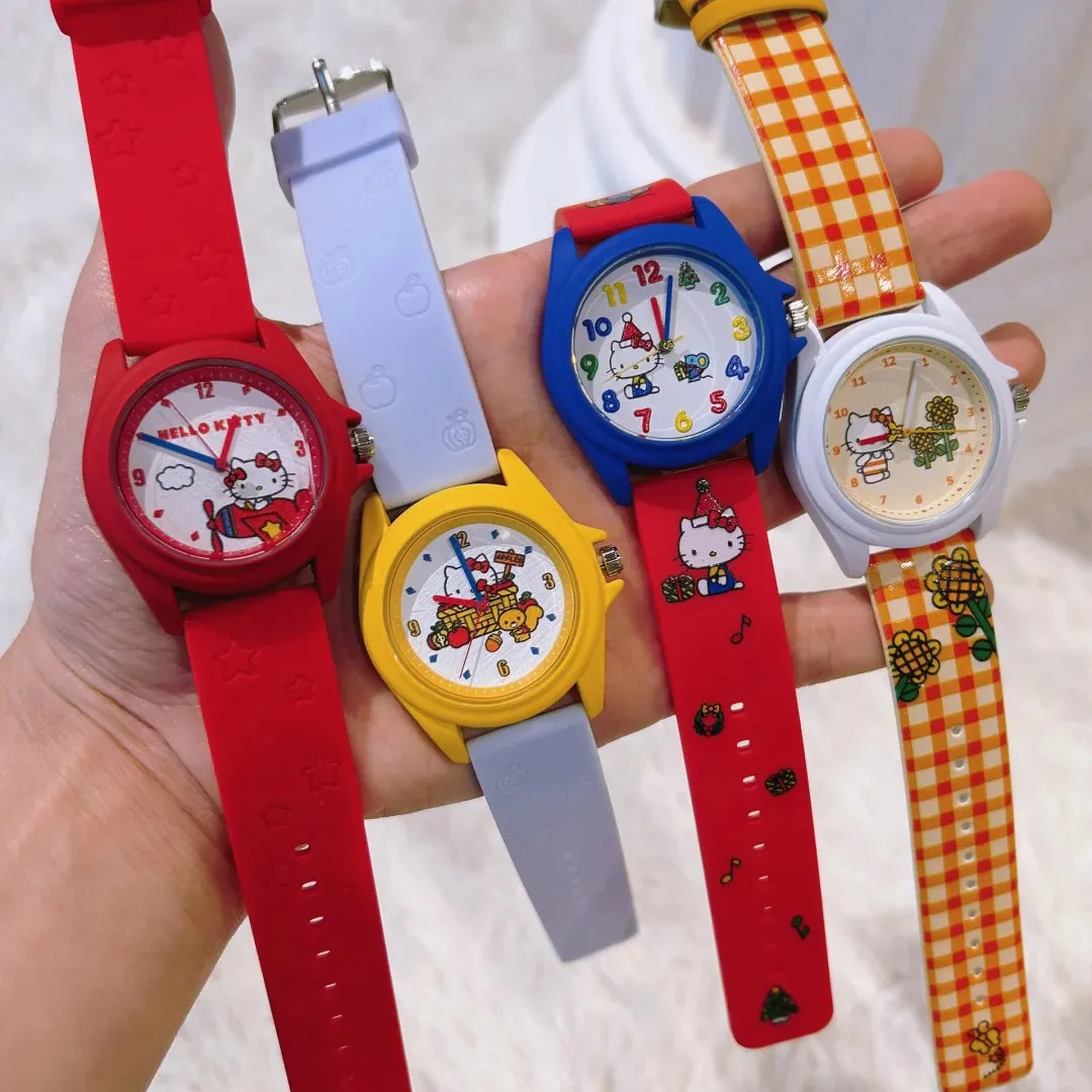 

Genuine Hello Kitty Children'S Fun Time Series Watches Blind Box Trend Toys Cute Girls Birthday Gift.