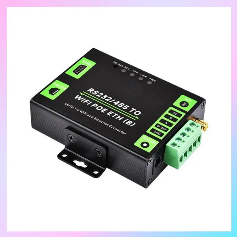 

AB25-Industrial Grade Serial Server RS232/485 To Wifi And Ethernet Modbus Gateway, MQTT Gateway POE Network Port
