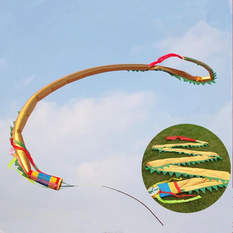 Golden Silver Chinese Fly Dragon Fitness Products Funny Square Dance Performance Props For One Person New year Outdoor Practice