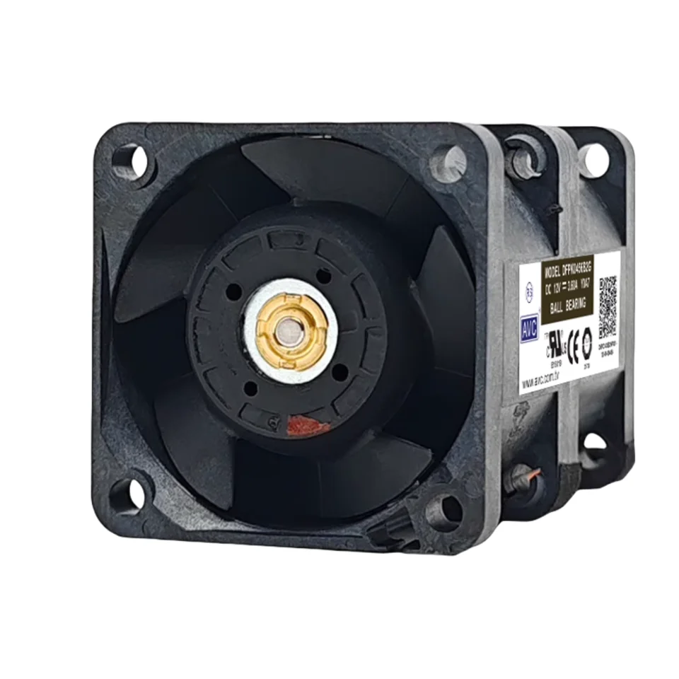 Original AVC DFPK0456B2G 40x40x56mm High-Speed Server Fan - 12V