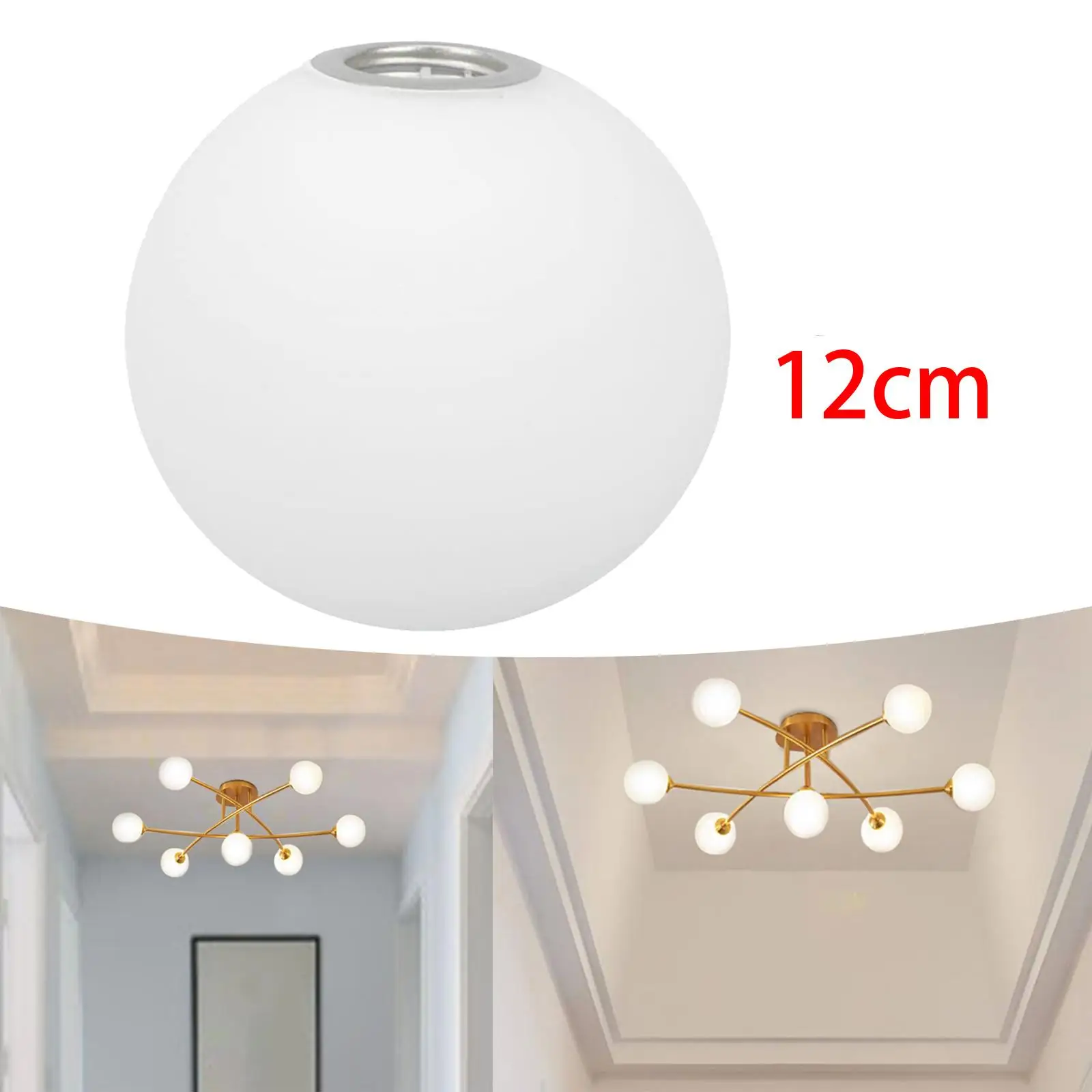 Replacement Glass Globe Lamp Shade Fitting Cover for G9 Table Floor Lamp Home Office